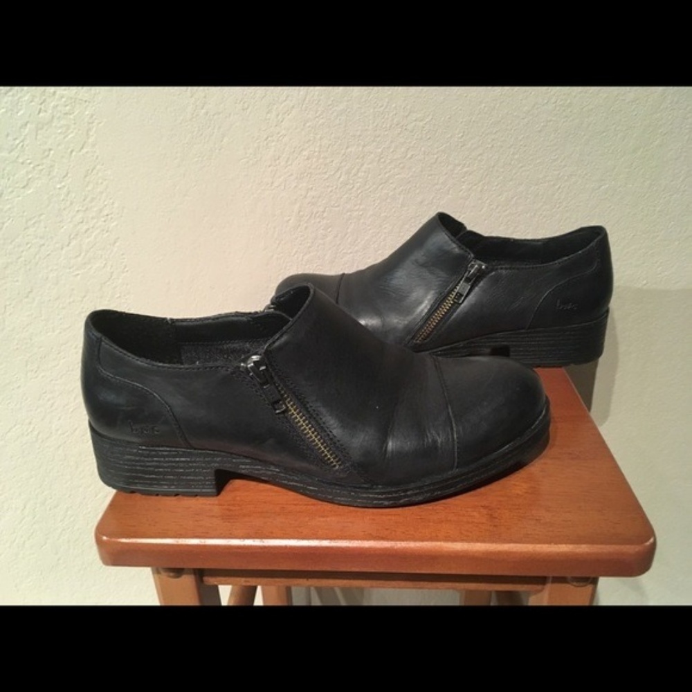 BOC Black Women's Dress Shoes w/ Zippers Fits 8.5